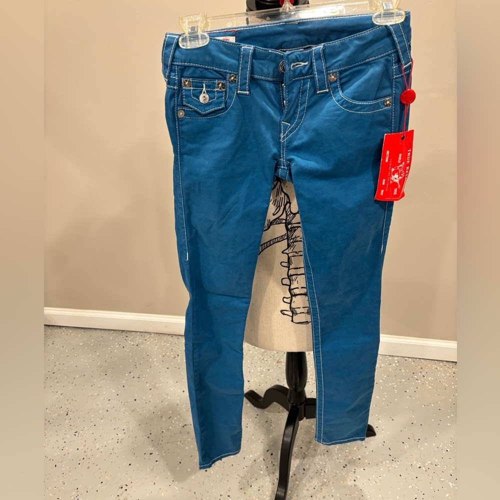 True Religion Low Rise Skinny Jeans, Women’s Size 24 NWT